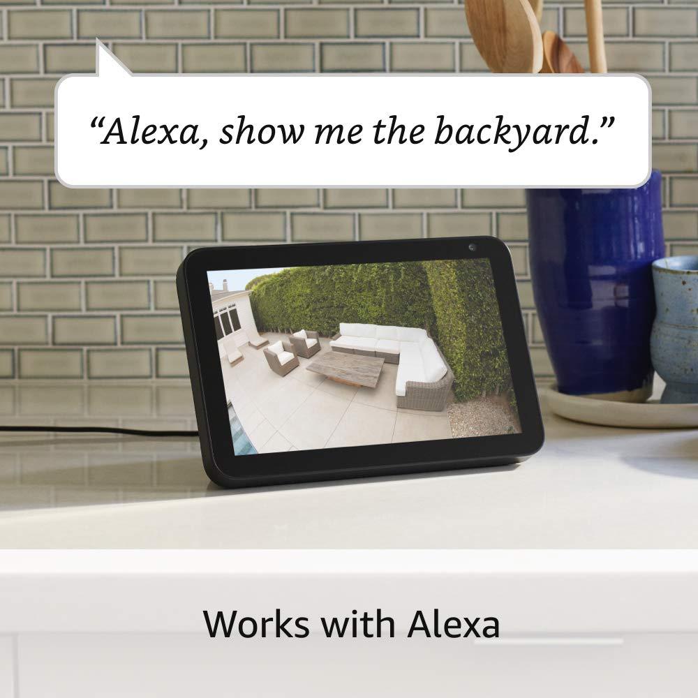 imageRing Floodlight Cam Wired Pro with Birds Eye View and 3D Motion Detection WhiteWhite