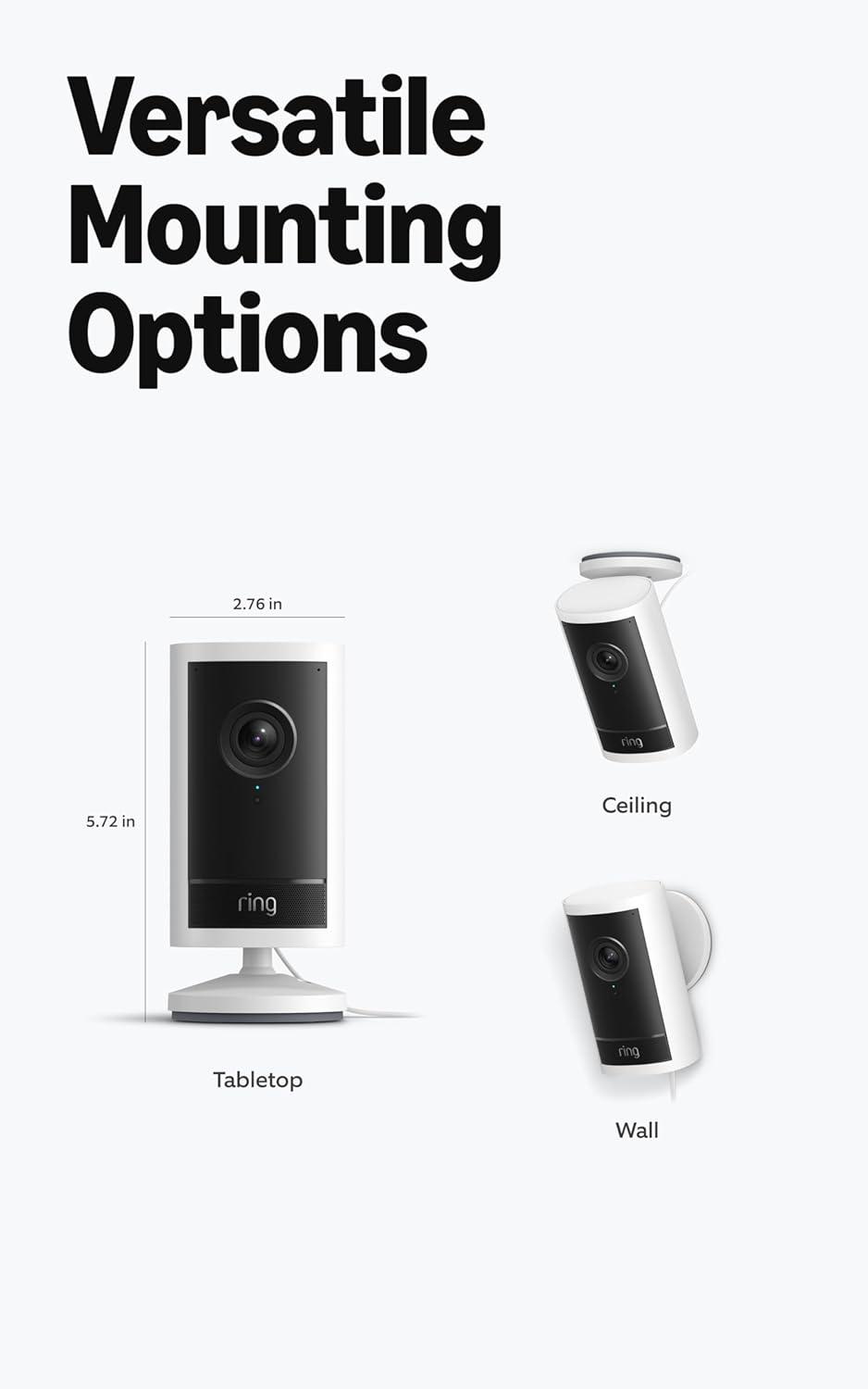 imageRing Outdoor Cam Pro Power over Ethernet Newest Model Retinal 4K with wideangle video 10x Enhanced Zoom and LowLight Sight WhiteWhite