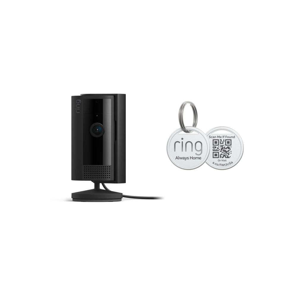 image2 Ring Indoor Cam 2nd Gen White with 2 Ring Pet TagBlack