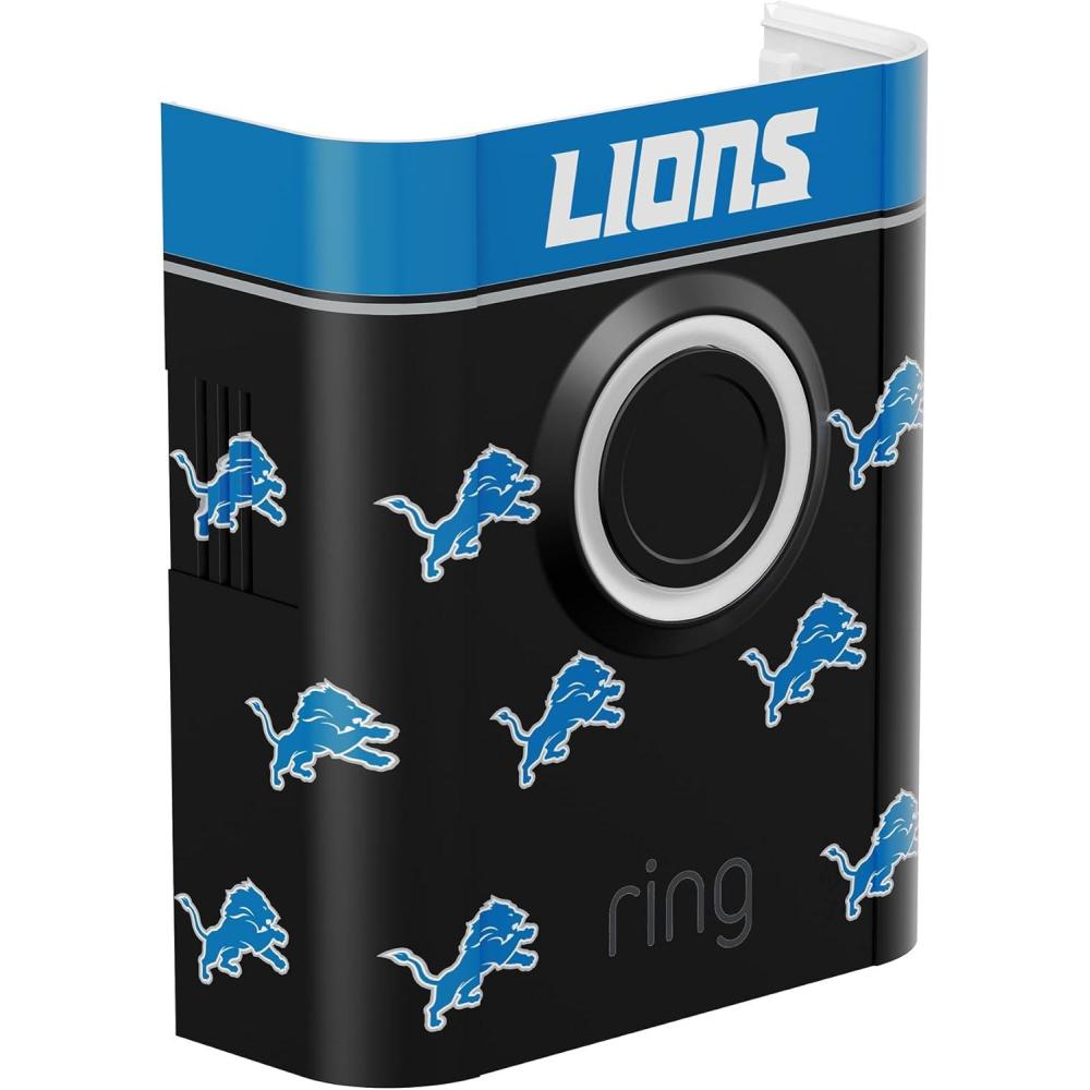 imageAllNew Limited Edition Official NFL Faceplate for Ring Doorbells  Video Doorbell 3 Video Doorbell 3 Plus Video Doorbell 4 Battery Doorbell Plus and Battery Doorbell Pro  Indianapolis ColtsDetroit Lions