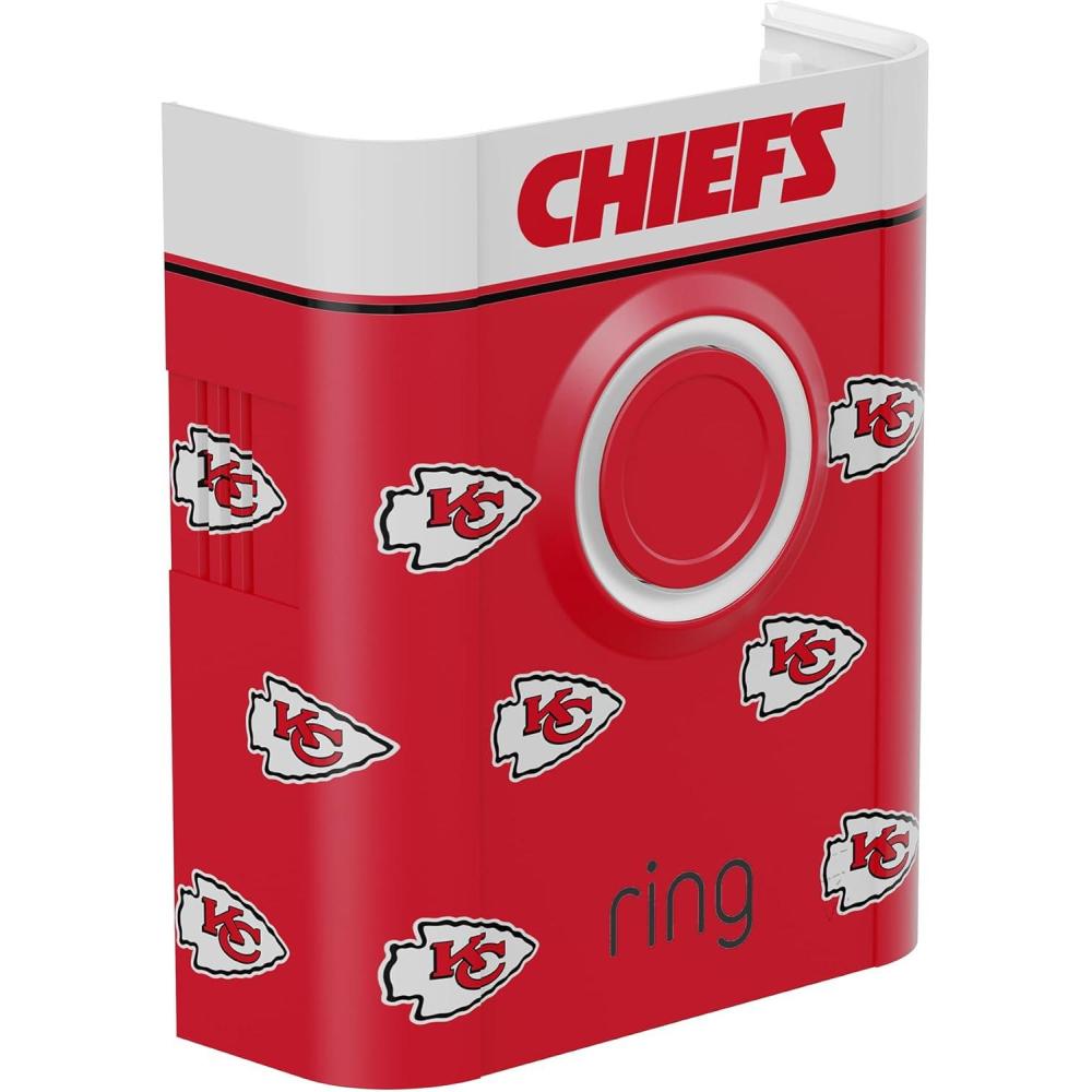imageAllNew Limited Edition Official NFL Faceplate for Ring Doorbells  Video Doorbell 3 Video Doorbell 3 Plus Video Doorbell 4 Battery Doorbell Plus and Battery Doorbell Pro  Indianapolis ColtsKansas City Chiefs