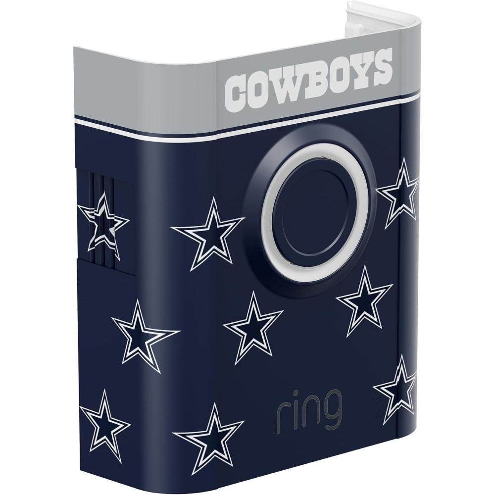 imageAllNew Limited Edition Official NFL Faceplate for Ring Doorbells  Video Doorbell 3 Video Doorbell 3 Plus Video Doorbell 4 Battery Doorbell Plus and Battery Doorbell Pro  Indianapolis ColtsDallas Cowboys