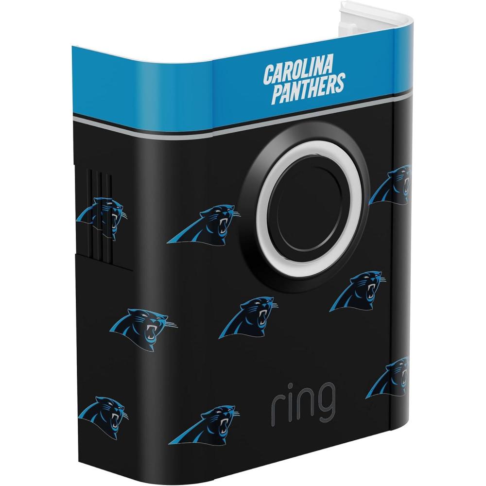imageAllNew Limited Edition Official NFL Faceplate for Ring Doorbells  Video Doorbell 3 Video Doorbell 3 Plus Video Doorbell 4 Battery Doorbell Plus and Battery Doorbell Pro  Indianapolis ColtsCarolina Panthers