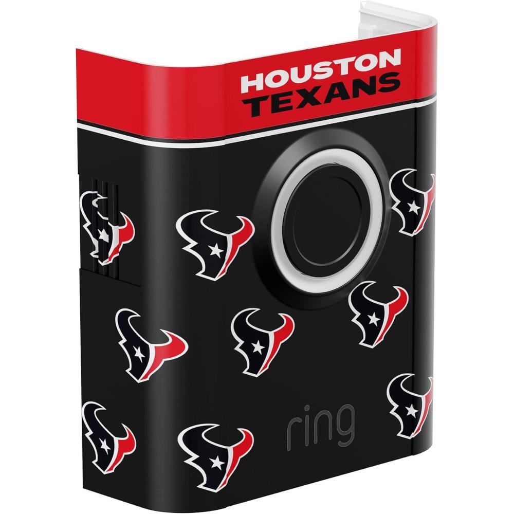 imageAllNew Limited Edition Official NFL Faceplate for Ring Doorbells  Video Doorbell 3 Video Doorbell 3 Plus Video Doorbell 4 Battery Doorbell Plus and Battery Doorbell Pro  Indianapolis ColtsHouston Texans