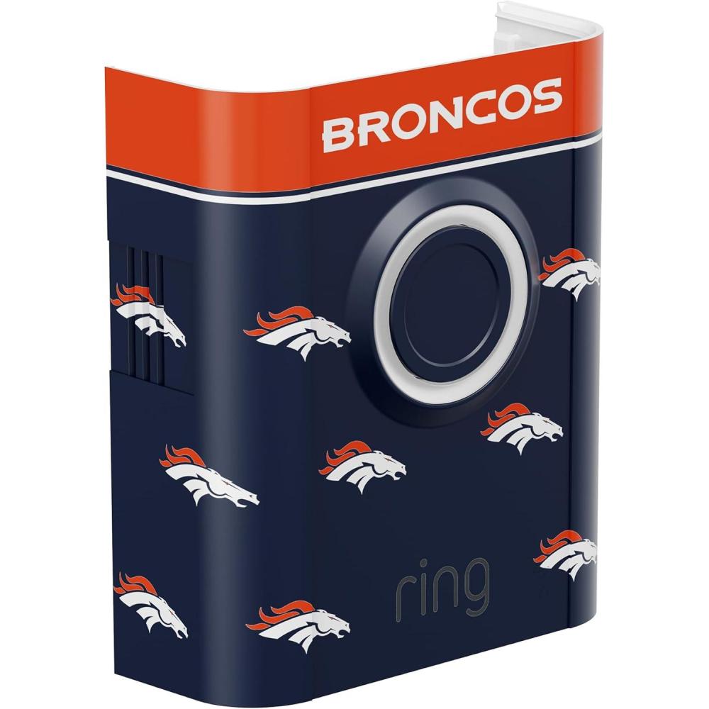 imageAllNew Limited Edition Official NFL Faceplate for Ring Doorbells  Video Doorbell 3 Video Doorbell 3 Plus Video Doorbell 4 Battery Doorbell Plus and Battery Doorbell Pro  Indianapolis ColtsDenver Broncos