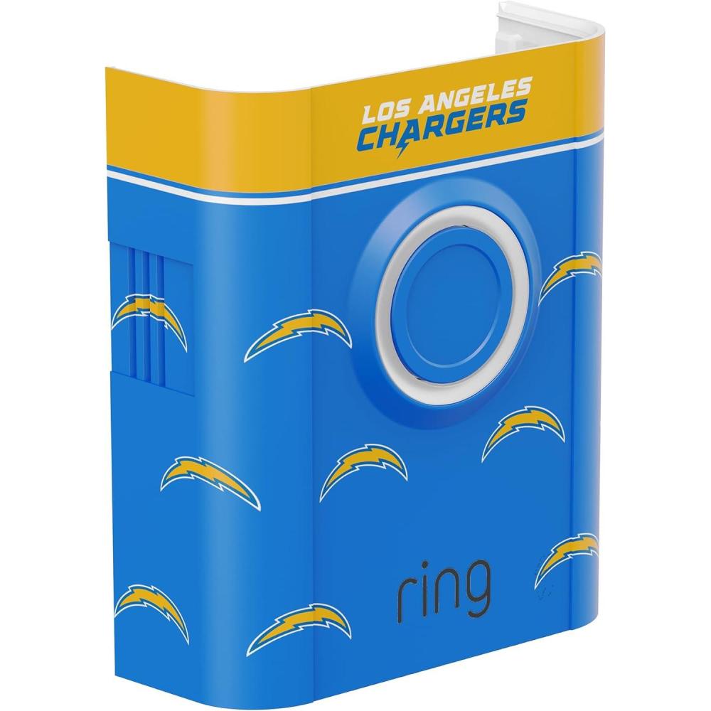 imageAllNew Limited Edition Official NFL Faceplate for Ring Doorbells  Video Doorbell 3 Video Doorbell 3 Plus Video Doorbell 4 Battery Doorbell Plus and Battery Doorbell Pro  Indianapolis ColtsLos Angeles Chargers