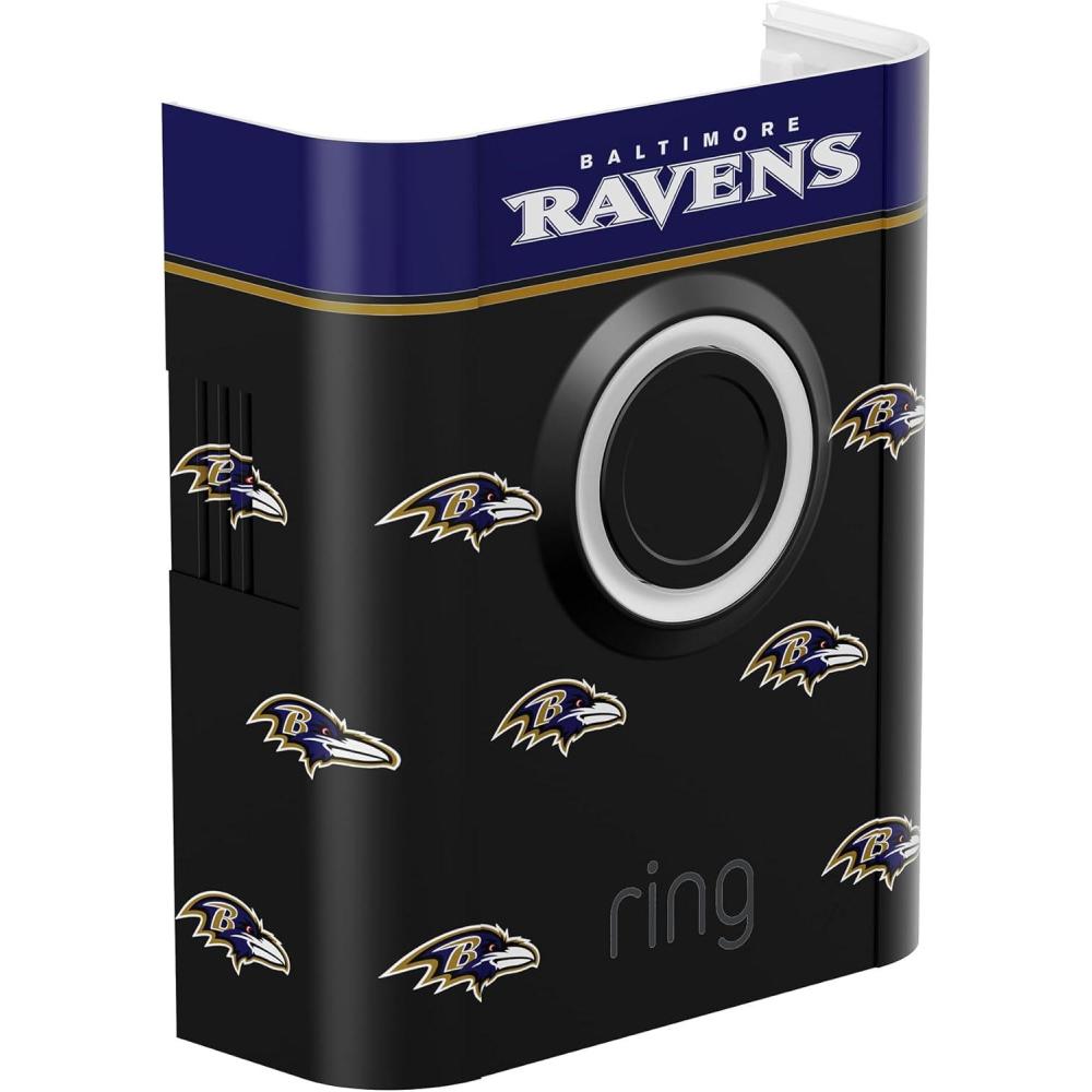 imageAllNew Limited Edition Official NFL Faceplate for Ring Doorbells  Video Doorbell 3 Video Doorbell 3 Plus Video Doorbell 4 Battery Doorbell Plus and Battery Doorbell Pro  Indianapolis ColtsBaltimore Ravens