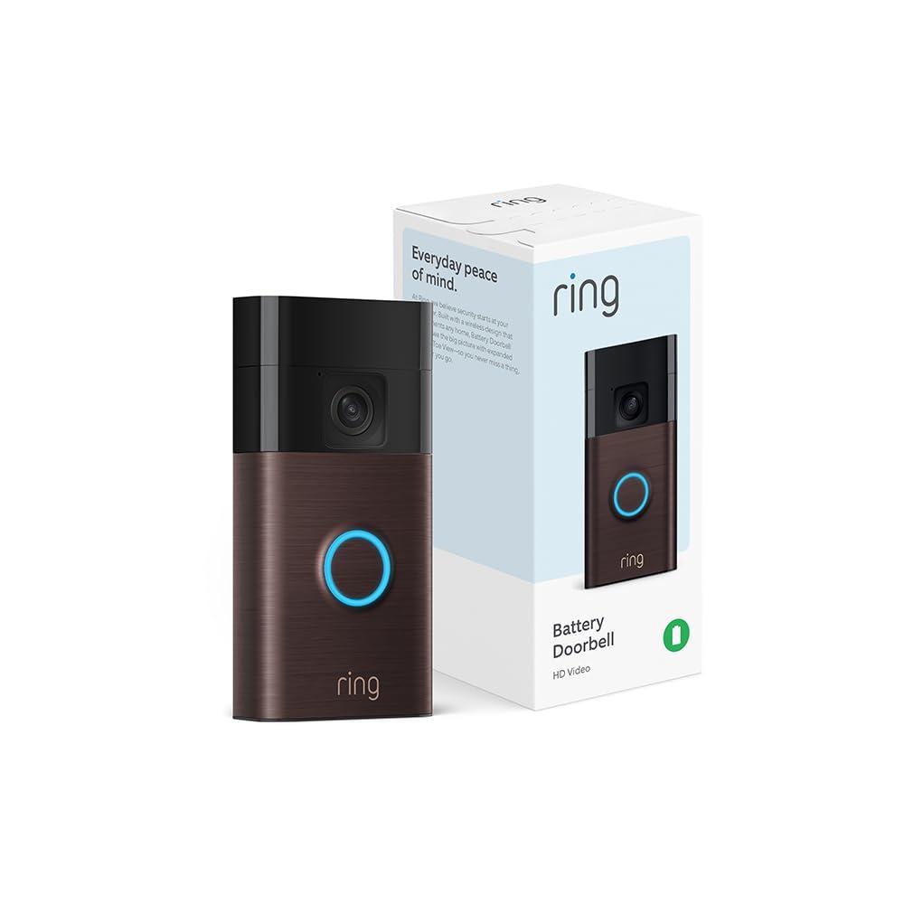 imageLikeNew Ring Battery Doorbell  Home or business security with HeadtoToe Video Live View with TwoWay Talk and Motion Detection ampamp Alerts newest model Satin NickelVenetian Bronze