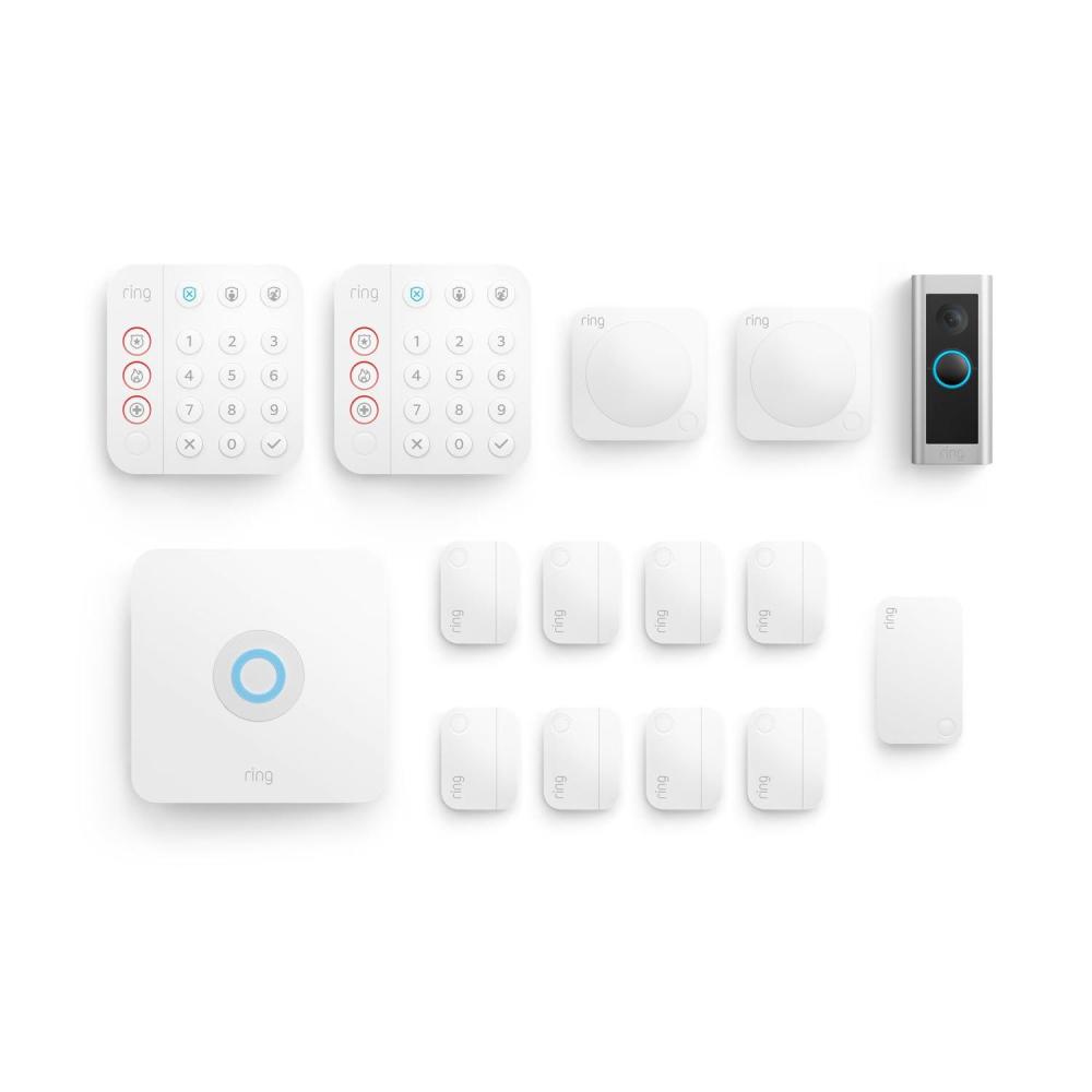 imageRing Alarm 14Piece Kit with Ring Wired Doorbell Pro