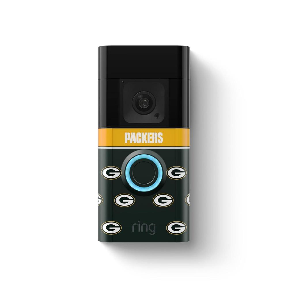 imageRing Battery Doorbell Plus with AllNew Official LimitedEdition NFL Faceplate  Philadelphia EaglesGreen Bay Packers