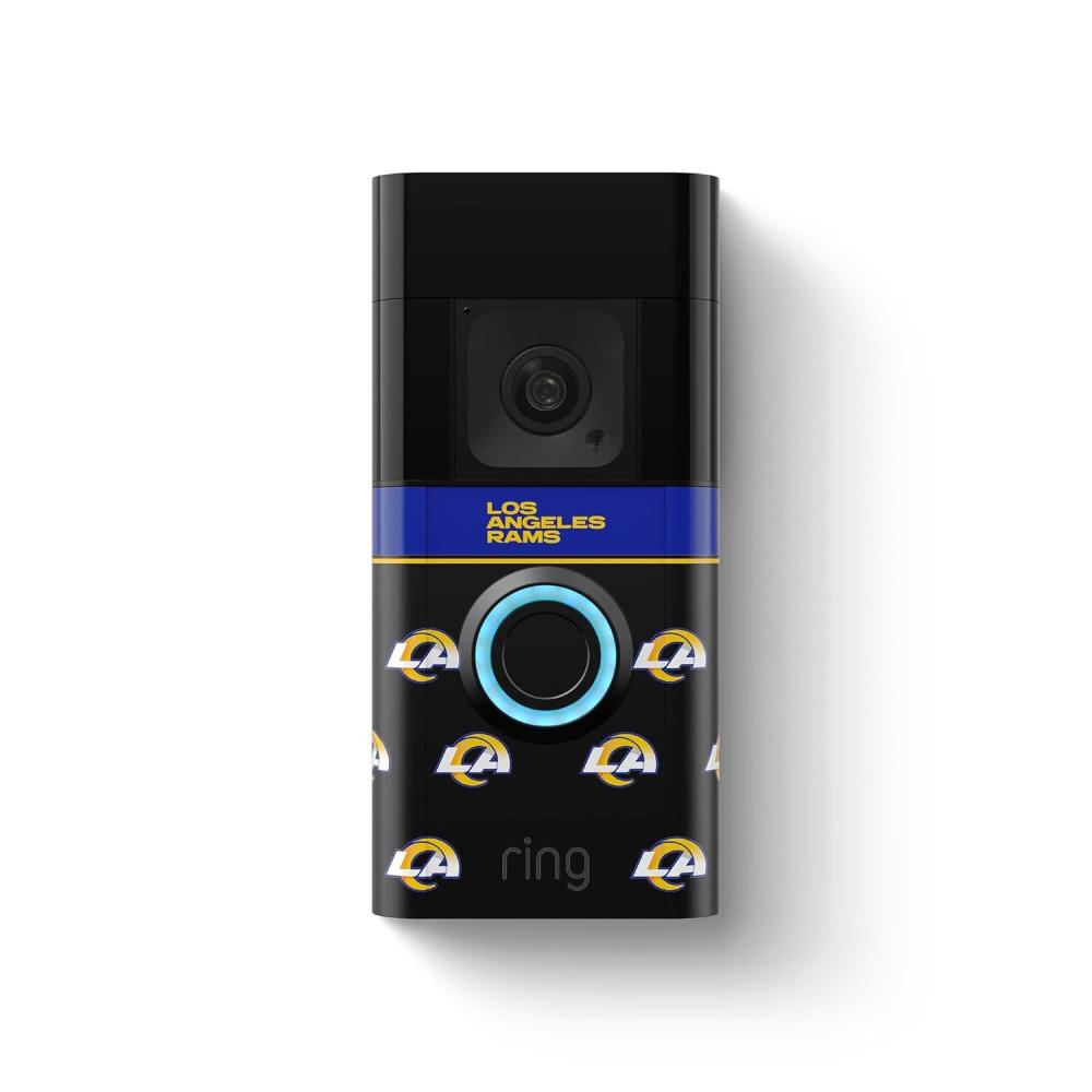 imageRing Battery Doorbell Plus with AllNew Official LimitedEdition NFL Faceplate  Philadelphia EaglesLos Angeles Rams