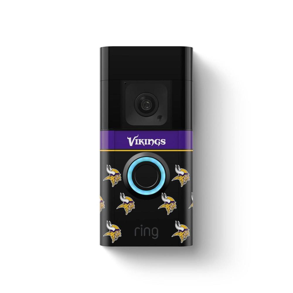 imageRing Battery Doorbell Plus with AllNew Official LimitedEdition NFL Faceplate  Philadelphia EaglesMinnesota Vikings