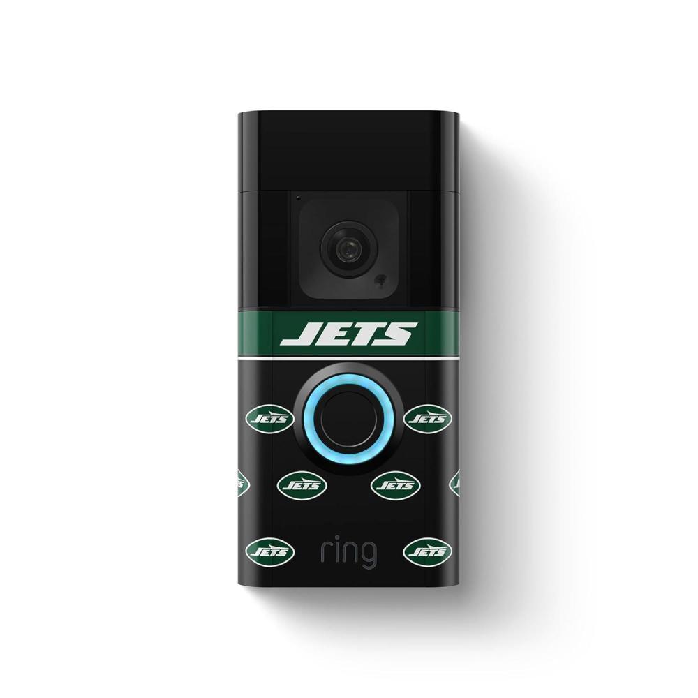imageRing Battery Doorbell Plus with AllNew Official LimitedEdition NFL Faceplate  Philadelphia EaglesNew York Jets