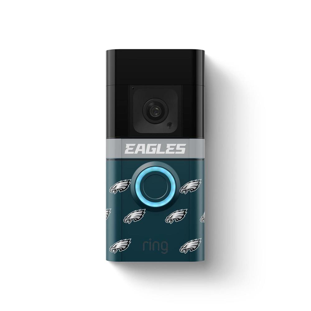 imageRing Battery Doorbell Plus with AllNew Official LimitedEdition NFL Faceplate  Philadelphia EaglesPhiladelphia Eagles