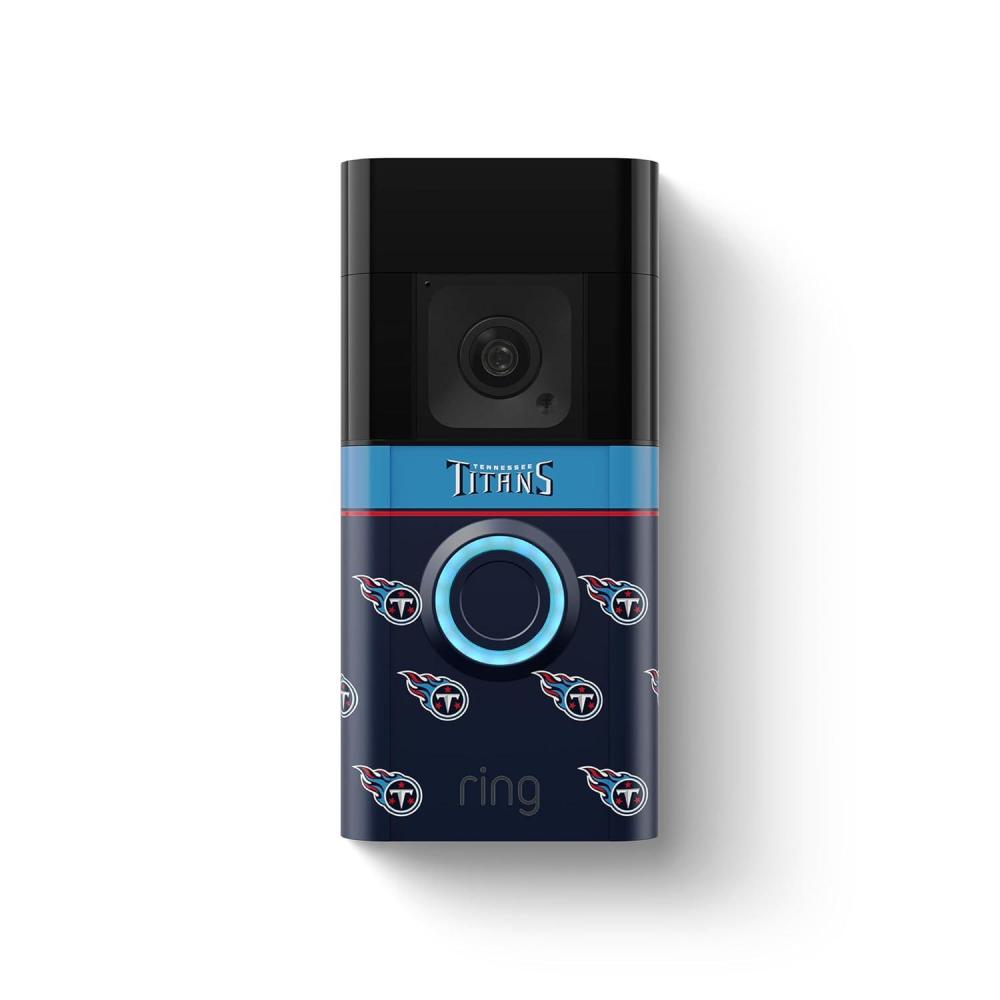 imageRing Battery Doorbell Plus with AllNew Official LimitedEdition NFL Faceplate  Philadelphia EaglesTennessee Titans