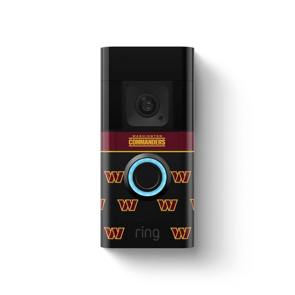 imageRing Battery Doorbell Plus with AllNew Official LimitedEdition NFL Faceplate  Philadelphia EaglesWashington Commanders
