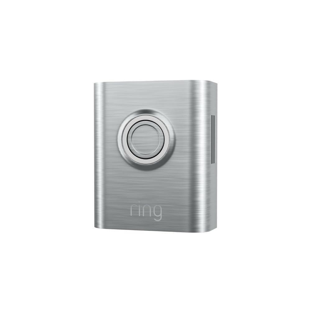 imageRing Metallic Interchangeable Faceplate for Doorbells  Battery Doorbell Plus Battery Doorbell Pro  Brushed GraphiteBrushed Silver