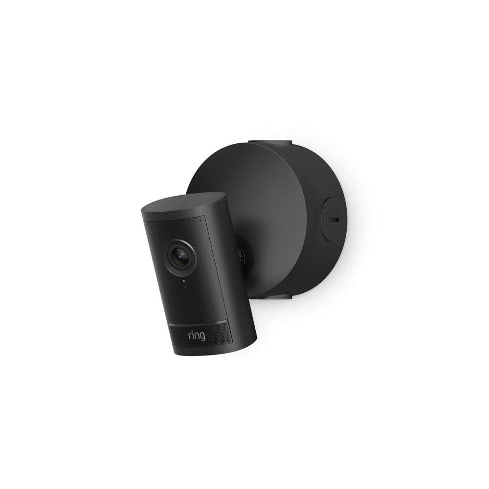 imageRing Outdoor Cam Pro Power over Ethernet Newest Model Retinal 4K with wideangle video 10x Enhanced Zoom and LowLight Sight WhiteBlack