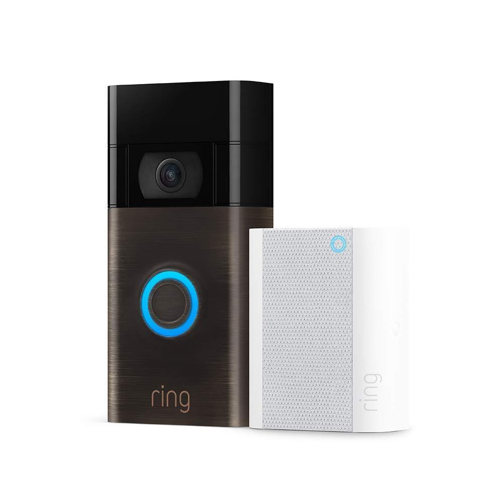 imageRing Video Doorbell  Venetian Bronze with Ring Chime 2020 release