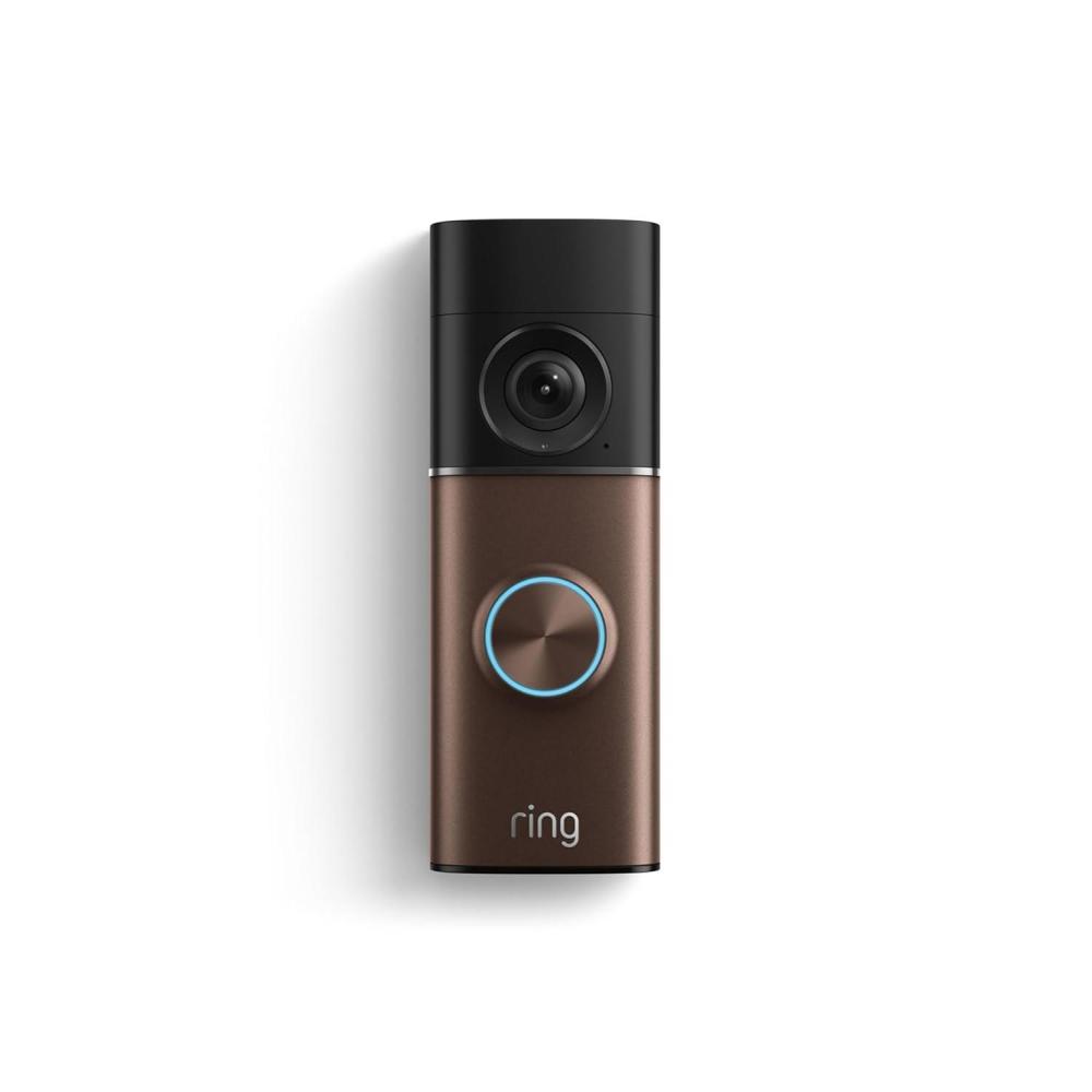 imageRing Wired Doorbell Pro Newest Model  Retinal 4K with wideangle video 10x Enhanced Zoom and LowLight Sight Deep SilverPolished Mocha