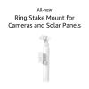 All-New Ring Stake Mount for Cameras and Solar Panels, White(White)