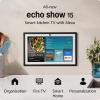 Amazon Echo Show 15 (newest model) with Ring Battery Doorbell Plus (newest model), with Alexa+ Early Access