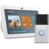 Amazon Echo Show 8 (2023 release) with Ring Battery Doorbell (newest model), with Alexa+ Early Access(Glacier White)