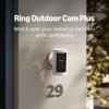 Introducing Ring Outdoor Cam Plus, Battery — Wide-Angle 2K Video with Ring Vision, Low-Light Sight for full-color night vision, Mount-Anywhere Versatility, White(White)