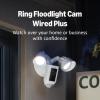 Like-New Ring Floodlight Cam Wired Plus — Outdoor home or business security with motion-activated 1080p HD video and floodlights, (2021 release) White(White)