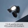 Like-New Ring Floodlight Cam Wired Pro with Bird’s Eye View and 3D Motion Detection (2021 release), White(Black)