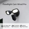 Like-New Ring Floodlight Cam Wired Pro with Bird’s Eye View and 3D Motion Detection (2021 release), White(Black)