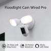 Like-New Ring Floodlight Cam Wired Pro with Bird’s Eye View and 3D Motion Detection (2021 release), White(White)