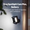 Like-New Ring Spotlight Cam Plus, Solar | Two-Way Talk, Color Night Vision, and Security Siren (2022 release) – Black(Black)