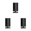 Like-New Ring Stick Up Cam Battery HD security camera with custom privacy controls, Simple setup, Works with Alexa – Black (Pack of 3)