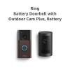 Ring Battery Doorbell with Ring Outdoor Cam Plus, Battery(Venetian Bronze)