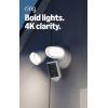 Ring Floodlight Cam Pro, Wired (Newest Model) — Retinal 4K with wide-angle video, 10x Enhanced Zoom, and 2000 Lumen Floodlights, White(White)