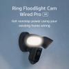 Ring Floodlight Cam Wired Pro with Bird’s Eye View and 3D Motion Detection, White(Black)