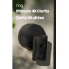 Ring Outdoor Cam Pro, Power over Ethernet (Newest Model) — Retinal 4K with wide-angle video, 10x Enhanced Zoom, and Low-Light Sight, White(Black)