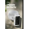Ring Outdoor Cam Pro, Power over Ethernet (Newest Model) — Retinal 4K with wide-angle video, 10x Enhanced Zoom, and Low-Light Sight, White(White)