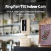 Ring Pan-Tilt Indoor Cam | See all around your home or business with 360° pan coverage, HD video, plus Two-Way Talk (2024 release) | White(Starlight)