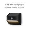 Ring Solar Steplight — Motion-activated steplight, bright LEDs, works with Amazon Sidewalk, Black(Black)