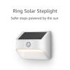 Ring Solar Steplight — Motion-activated steplight, bright LEDs, works with Amazon Sidewalk, Black(White)