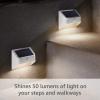 Ring Solar Steplight — Motion-activated steplight, bright LEDs, works with Amazon Sidewalk, Black(White)