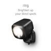Ring Spotlight Battery — Motion-activated spotlight, bright LEDs, works with Amazon Sidewalk, White(Black)