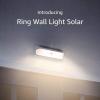 Ring Wall Light Solar — Motion-activated wall light, bright LEDs, works with Amazon Sidewalk, White(White)
