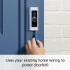 Ring Wired Doorbell Plus – Upgraded, with added security features and a sleek design (existing doorbell wiring required)(Doorbell only)