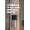Ring Wired Doorbell Plus (Newest Model) — Retinal 2K with wide-angle video, 4x Enhanced Zoom, and Low-Light Sight, Nickel Silver(Polished Sandstone)