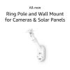 All-New Ring Pole and Wall Mount for Cameras and Solar Panels, White