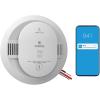 Kidde Smart Smoke Detector, Ring App Enabled for Real-Time Notifications, Hardwired Alarm, AA Backup Battery(Smoke Detector)