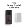 Like-New Ring Battery Doorbell (Venetian Bronze) with Ring Chime